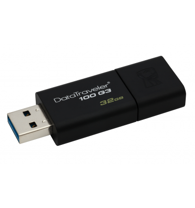 Kingston Technology DataTraveler 100 Generation 3 32GB 32GB USB 3.0 (3.1 Gen 1) Type-A Nero unità flash USB