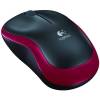 Mouse Wireless Logitech M185 OPT red