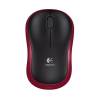 Mouse Wireless Logitech M185 OPT red