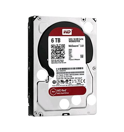 Hard Disk interno 3.5" Western Digital 6TB WD60EFRX, Red