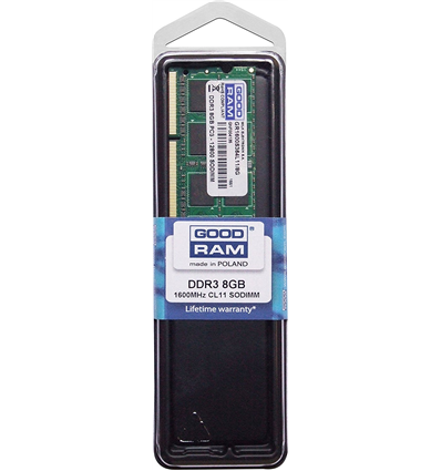 Memoria RAM So-Dimm DDR3 8GB / 1600Mhz Good Value [1x8GB] CL11 rt.