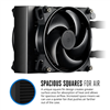 Dissipatore a liquido per CPU MasterLiquid Pro 140, 140 x 38mm Radiator, 2x 140mm Fan, 650 - 2200 RPM, Full Socket Support