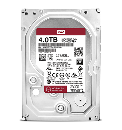 HDD WD Red Pro WD4003FFBX 4TB/8,9/600/72 Sata III 256MB (D)