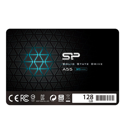 SSD 2,5 128GB Silicon Power SATAIII A55 7mm Full Cap, Brue