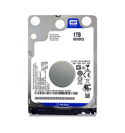 Hard Disk Interno 2,5 WD Blue WD10SPZX 1TB/12/600/54 128MB (D)