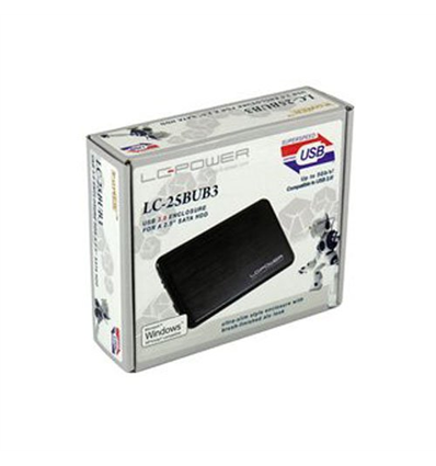 Box 2,5" LC-Power LC-25BUB3 Black per HDD o SSD SATA3 