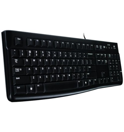Keyboard Logitech USB K120 Layout US Nero