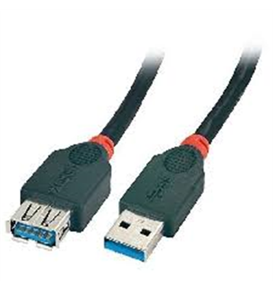 Cavo Lindy USB 3.0 Type A/A Nero - M/F - 2M