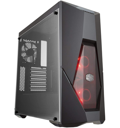 Case Tower MasterBox K500L Acrylic side panel Front RED LED Fan No PSU ATX
