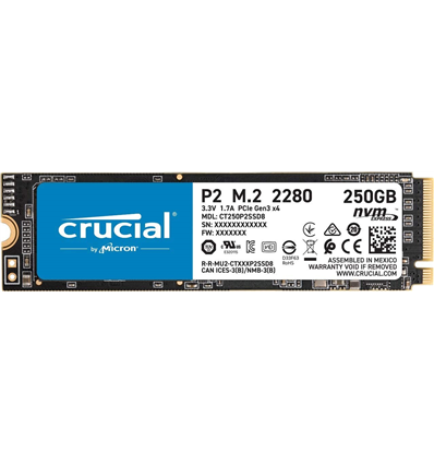 SSD Crucial 250GB P2 CT250P2SSD8 PCIe M.2 NVME