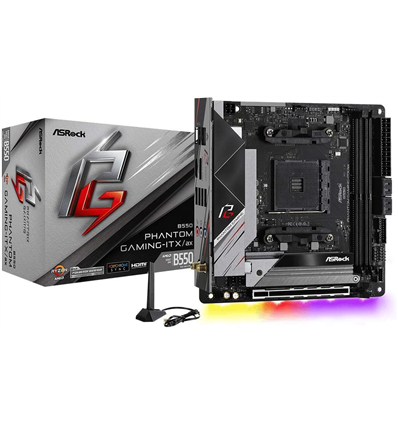 Scheda Madre AsRock B550 PHANTOM GAMING-ITX/AX (AM4) (D)