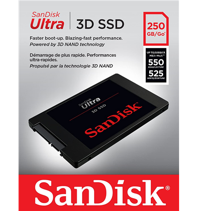 SSD SanDisk 250GB Ultra 3D SATA3 2,5 SDSSDH3-250G-G25