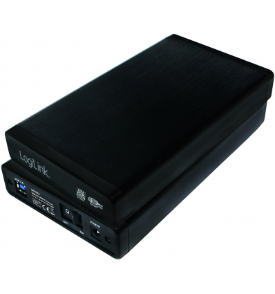 Box 3.5" LogiLink USB 3.0/SATA Nero Alluminio UA0284