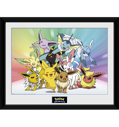 ABYSTYLE - POKEMN Eevee Framed poster Comic Panel