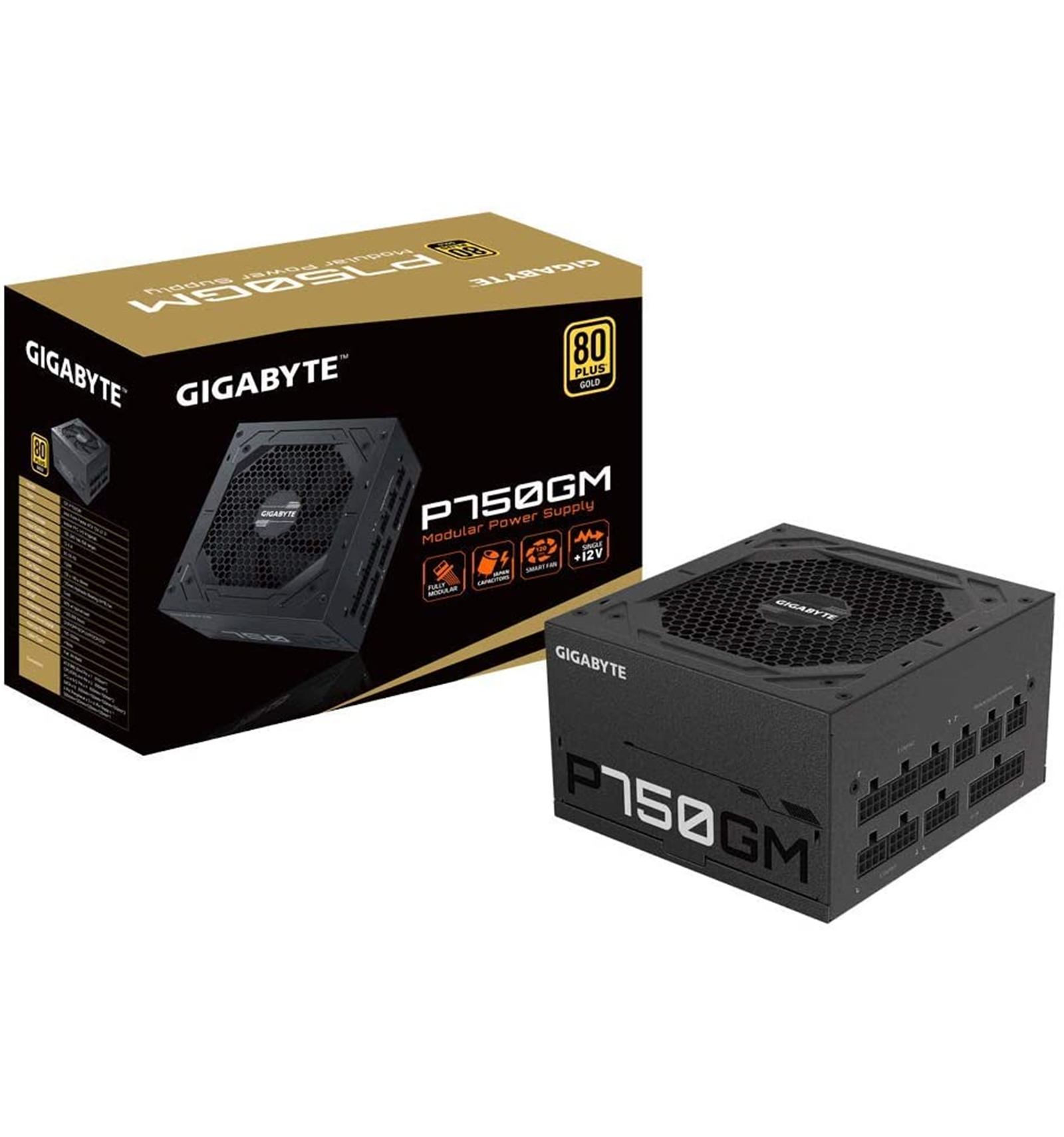 Alimentatore Gigabyte GP-P750GM 750w 80+ Gold Semi-Modulare (GP-P750GM) -  DaxStore S.R.L.S.