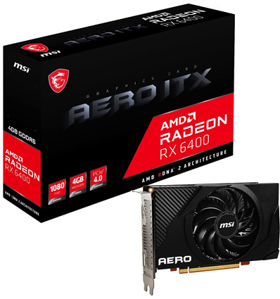 Scheda Video MSI Radeon RX 6400 4GB AERO ITX