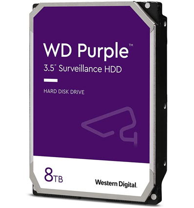 Hard Disk Interno 3.5 WD Purple WD84PURZ 8TB/8,9/600 Sata III 128MB (D)
