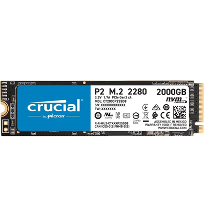 SSD Crucial 2TB P2 CT2000P2SSD8 PCIe M.2 NVME