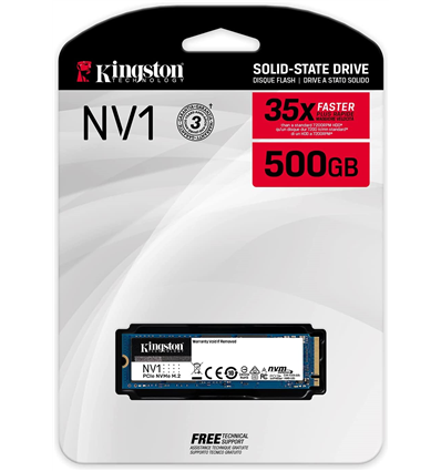SSD Kingston NV1 500GB Kingston SNVS/500G M.2 PCIe NVMe