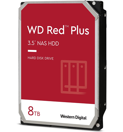 Hard Disk 3.5 WD Red Plus WD80EFZZ 8TB/8,9/600 Sata III 128MB (D) (CMR)