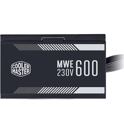 Alimentatore Cooler Master MWE White 600W V2 - 80 Plus Standard 230V, Active PFC, 120mm fan