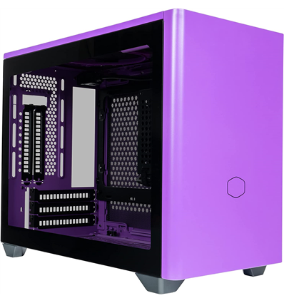 Case MasterBox NR200P, Purple Mini ITX,2xUSB3.2,3.5mm Headset Jack(Audio+Mic),2x120mm Top Fans,Radiator Support,NO PSU