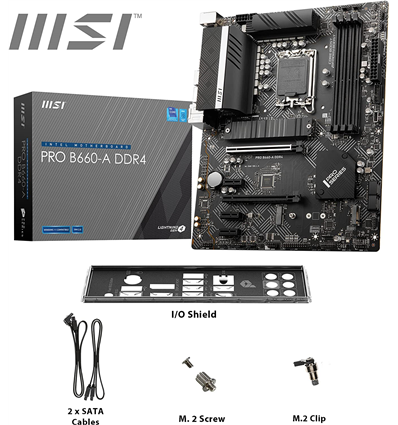 Scheda Madre MSI B660-A PRO DDR4 (1700) ATX