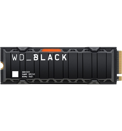 SSD WD Black 2TB SN850X Gaming NVME M.2 PCIe WDS200T2XHE m. Kühlkörper PCIe 4.0 x4