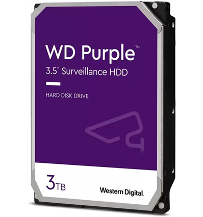 Hard Disk WD Purple WD33PURZ 3 TB 6Gb/s Sata III 256MB (D)
