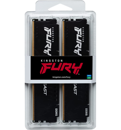 Memoria RAM DDR5 16GB KIT 2x8GB PC 5200 Kingston FURY Beast KF552C40BBK2-16