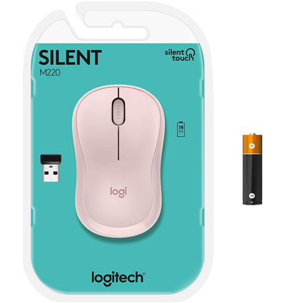 Mouse Logitech M220 Silent Red (910-006129)