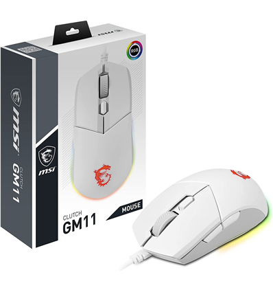 Mouse MSI Clutch GM11 WHITE GAMING