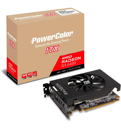 Scheda Video PowerColor Radeon RX 6400 ITX 4GB GDDR6