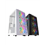 MARSGAMING CASE MICRO-ATX MCMESH WHITE U-COOLING, 3XFRGB FAN, 360 MESH