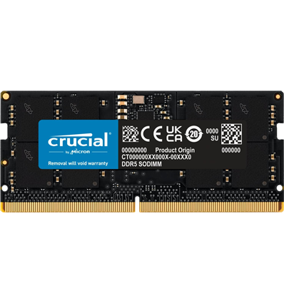 Memoria Ram So-Dimm 16GB DDR5 PC 4800 Crucial CT16G48C40S5