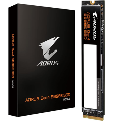 SSD GIGABYTE AORUS Gen4 5000E 500GB M.2 PCIe AG450E500G PCIe 4.0x4 NVME