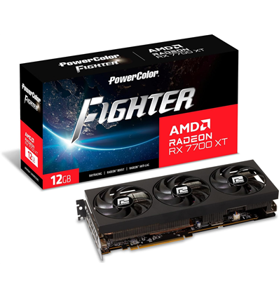 Scheda Video PowerColor Radeon Fighter RX 7700XT 12GB GDDR6