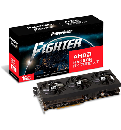 Scheda Video PowerColor Radeon Fighter RX 7800XT 16GB GDDR6