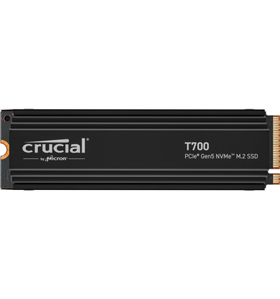 SSD Crucial 4TB T700 CT4000T700SSD5 PCIe M.2 NVME Gen5 Heatsink