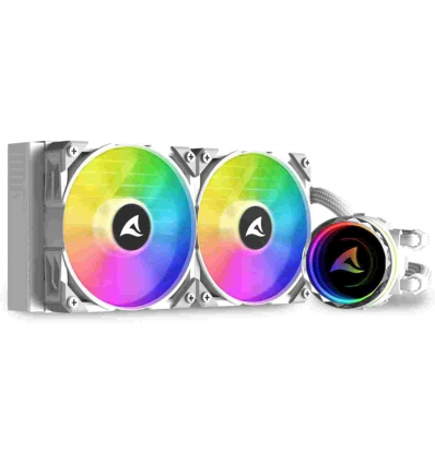 Dissipatore a Liquido Cooler Sharkoon S80 RGB 2 Lüfter Nero AiO