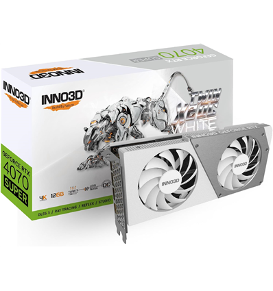Scheda Video Inno3D GeForce® RTX 4070 12GB SUPER Twin X2 OC White