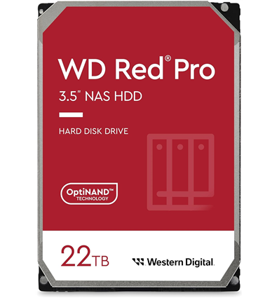 Hard Disk Interno WD Red Pro WD221KFGX 22TB/8,9/600/72 Sata III 512MB