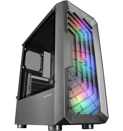 Mars Gaming Case Tower MC-TOR WINDOW+MESH, 3x FRGB FAN, BLACK