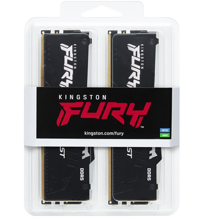 Memoria Ram DDR5 16GB KIT 2x8GB PC 5600 Kingston FURY Beast RGB EX KF556C36BBEAK2-16