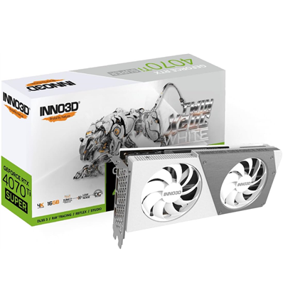 Scheda Video Inno3D GeForce® RTX 4070 Ti 16GB SUPER TWIN X2 OC White