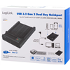 HDD Dockingstation LogiLink Quickport USB 3.2 Gen 2 2-Port für SATA HDD/SSD und M.2 NVMe SSD QP0031