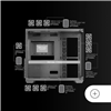 Mars Gaming Case Tower XXL MCV4 BLACK E-ATX FRAMELESS 90� TG GLASS