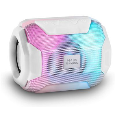 Mars Gaming Gaming Speaker MSBAX WHITE BLUETOOTH 5.0 RGB 10W MICRO SD FM