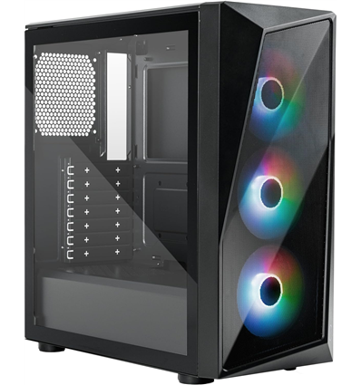 Case Cooler Master CMP 520, USB3.2+USB2.0, 2x2.5/3.5HDD,2x2.5SSD,3x120mm ARGB Front Fans,Rad. Supp.,NO PSU