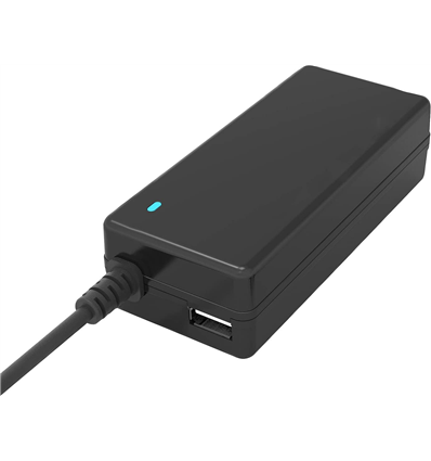 Alimentatore Universale per Notebook 65W con 12 connettori, porta USB 5V1A, 100/240VAC, 15/20VDC